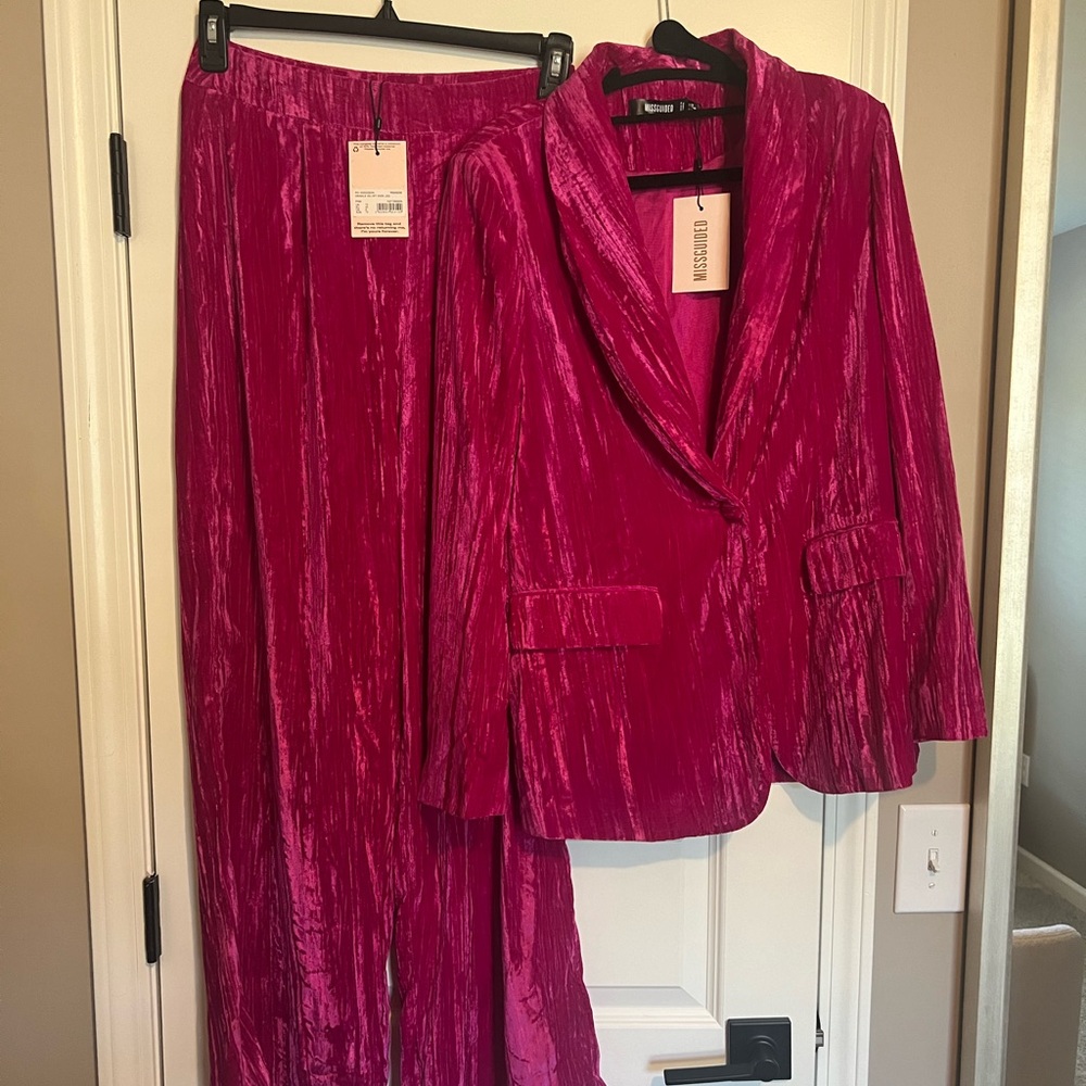 Zara Pink Velvet Pants